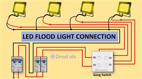 install junction box for flood light|led flood light wiring diagram.